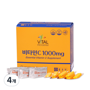 바이탈프로그램 비타민C 1000mg, 200정, 4개