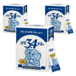 남양34 우유맛 스틱 분말, 17.2g, 30개입, 3개
