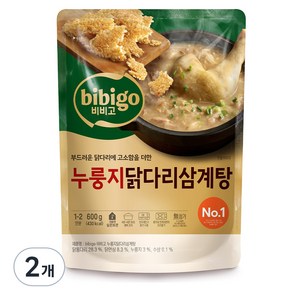 비비고 누룽지 닭다리 삼계탕, 2개, 600g