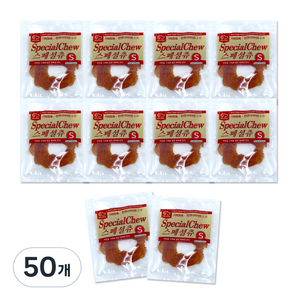 네츄럴이엑스 육포츄 스페셜 강아지 건조 간식, 닭고기, 9g, 50개