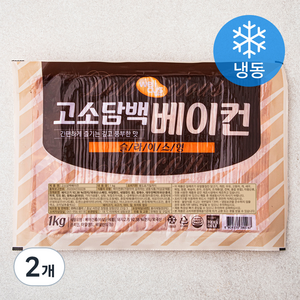 웰쿠스 고소담백 베이컨 슬라이스형 (냉동), 1kg, 2개