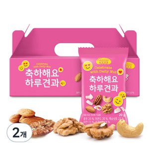 썬넛트 축하해요 하루 견과 20p, 400g, 2개