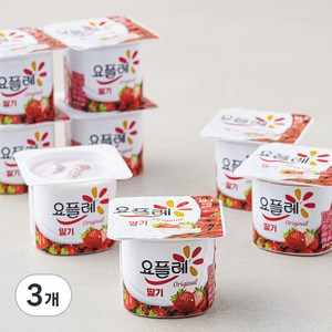 요플레 오리지널 딸기, 680g, 3개