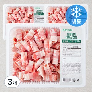 돌돌말이 대패삼겹살 (냉동), 700g, 3개