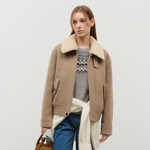 던스트 FUR DETACHABLE CASHMERE BLOUSON UDJU4D125