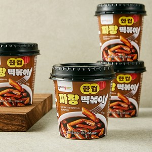 곰곰 한컵 짜장 떡볶이, 120g, 4개