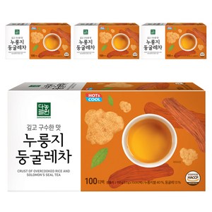 다농원 누룽지 둥굴레차, 1.5g, 100개입, 4개