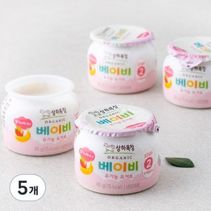 상하목장 베이비 유기농 요거트 딸기 바나나, 340g, 5개