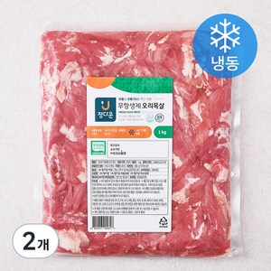 정다운 무항생제 인증 오리 목살 (냉동), 1kg, 2개