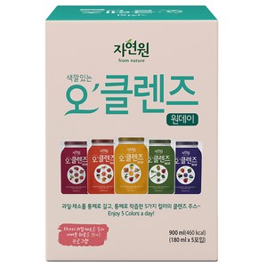 자연원 오클렌즈 원데이 과일 채소 착즙주스, 180ml, 1개