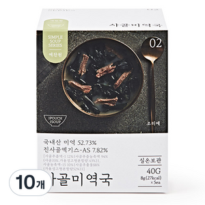 예찬원 사골미역국, 40g, 2개