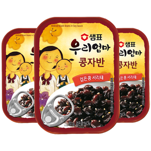 샘표 우리엄마 콩자반, 70g, 3개