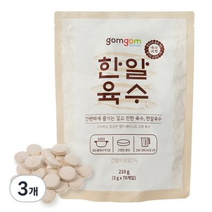 곰곰 한알 육수 3g 60입, 180g, 3개