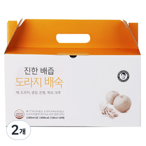 김재식헬스푸드 진한 배즙 도라지배숙 30p, 3L, 2개