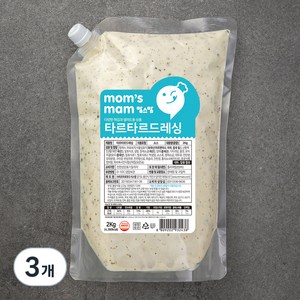 맘스맘 타르타르드레싱, 2kg, 3개