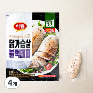 하림 닭가슴살 블랙페퍼, 510g, 4개