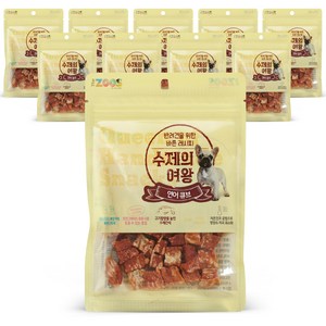 수제의여왕 강아지 간식, 연어큐브, 70g, 10개