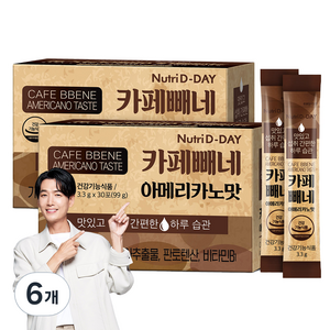 뉴트리디데이 카페빼네 아메리카노맛, 99g, 6개