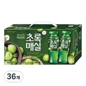 초록매실 주스선물세트, 180ml, 36개