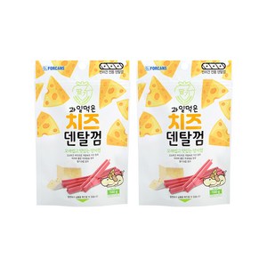 포켄스 과일먹은 치즈덴탈껌, 딸기, 100g, 2개