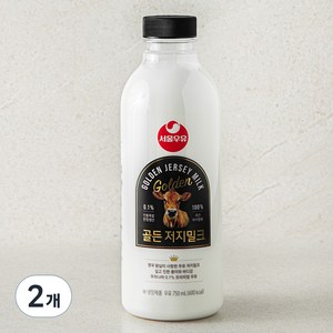 서울우유 골든 저지밀크, 2개, 750ml