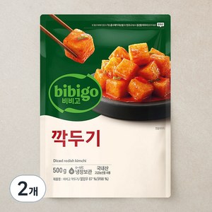 비비고 깍두기, 500g, 2개