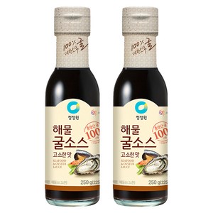 청정원 해물굴소스 고소한맛, 250ml, 250g, 2개