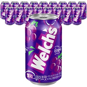 농심 웰치스 포도맛, 355ml, 18개