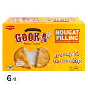 비비카 구카 누가 필링 크래커, 100g, 6개