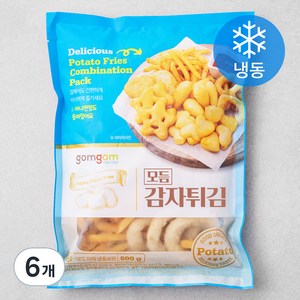 곰곰 모듬 감자튀김(냉동), 500g, 6개