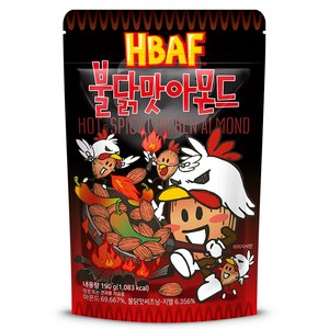 HBAF 불닭맛 아몬드, 190g, 1개