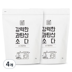 깔끔대장 강력한 과탄산소다 리필, 1kg, 4개