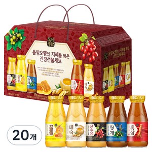 해태htb 몸에좋은 음양오행 건강음료 선물세트, 180ml, 30개