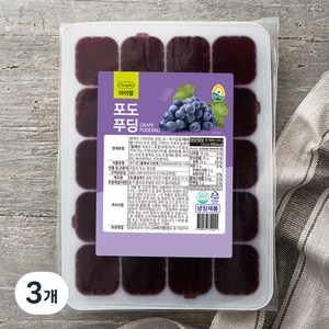 풍요한아침 아이젤 포도푸딩 20개입, 1kg, 3개