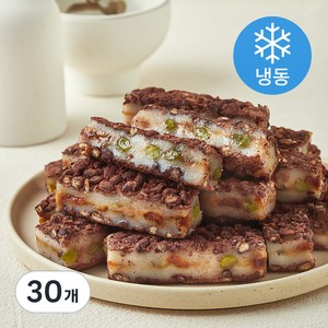 떡편 호박 팥 시루 찰떡 (냉동), 50g, 30개