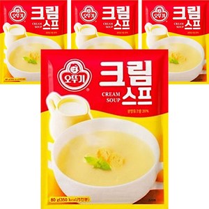 오뚜기 크림스프, 80g, 4개