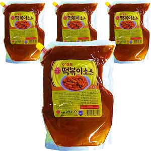 오뚜기 오쉐프 떡볶이소스, 2kg, 4개