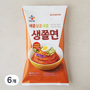 CJ제일제당 매콤 달콤 새콤 생쫄면 4인분, 908.8g, 6개