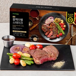 프레시지 더큰 블랙라벨 스테이크 세트 2인분, 580g, 1개