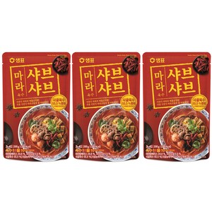 샘표 마라 샤브샤브 육수, 200g, 3개