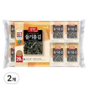 양반 들기름김, 90g, 2개