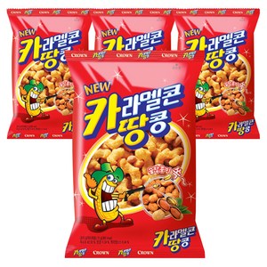 크라운 카라멜콘 땅콩, 72g, 4개