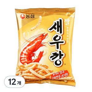 농심 쌀새우깡, 80g, 12개