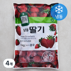 재호식품 딸기 (냉동), 1kg, 4개