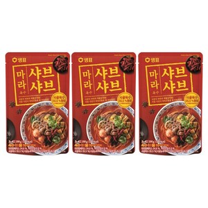 샘표 마라 샤브샤브 육수, 200g, 3개