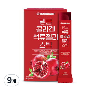 참앤들황토농원 탱글 콜라겐 석류젤리 스틱 15p, 300g, 9개