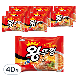 왕뚜껑 봉지라면 130g, 40개