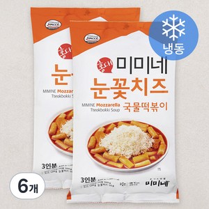 미미네 눈꽃치즈 국물떡볶이 (냉동), 620g, 6봉