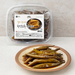 일미 국내산 청양고추 장아찌, 400g, 1팩