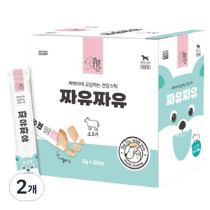 펫어스 강아지 짜유짜유 간식 60p, 900g, 2개, 소고기